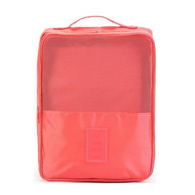 China Amazon Hot Oxford Travel Shoes Bag Shoes Storage Box Zipper Portable Eco Friendly Oxford Shoe Bag for sale