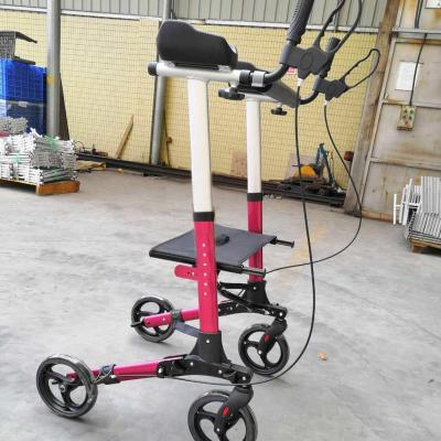 China 136kgs HCT-9102J ​​lightweight aluminum folding forearm rollator with bag and seat for sale