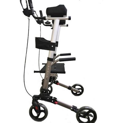 China 136kgs Amazon upright walker aluminum folding stand up walker with bag and seat HCT-9102JS for sale