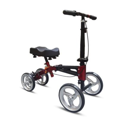 China Hot Selling Luxury Aluminum Knee Walker For Disabled People 136KG for sale