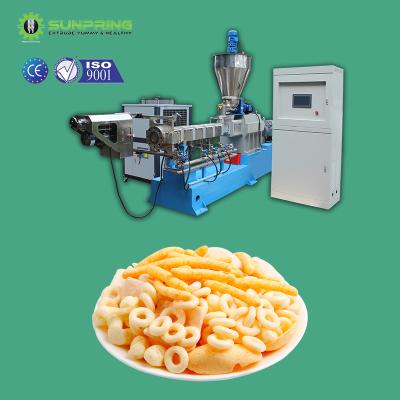 China food & Beverage Plant SUNPRING Extruded Corn Popped Snacks Machinery Food Production Machinery Food Model Extruder for sale