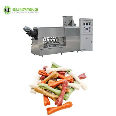 China Large Capacity Dog Chew Snacks Line Pet Food Dog Cat Dog Food Production Line Machine for sale