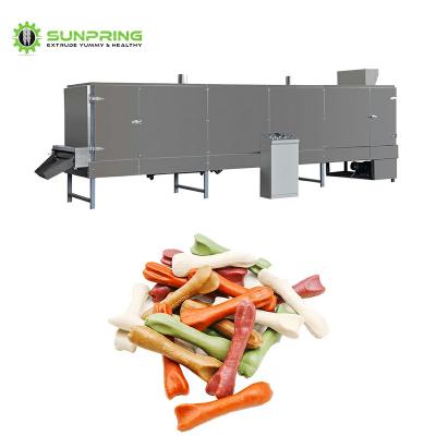 China Electric Dog Chew Snacks Production Line Machine Pet Food Extruder Dog Food Machine for sale