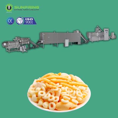 China food & Beverage plant SUNPRING corn popped corn production line popped food extruder machine small snack corn machin for sale