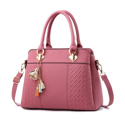 China 2022 High Quality Fashion Women's Bag Shoulder Bag Embroidery Tassel Embroidery Ladies Handbags PU Leather for sale