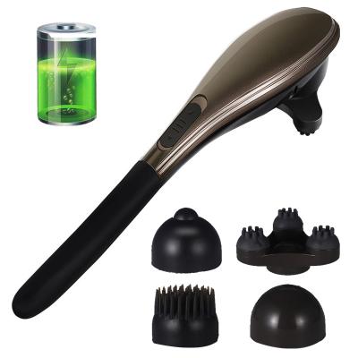 China Back Massage Hammer Charging Electric Back Infrared Stick Roller Back Massager Vibration Hammer Massager Body Cervical Massage for sale