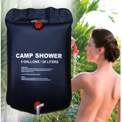 China 20L Camping Shower Bag Fishing Camping Picnic Sun Heated Bag Hiking Water Storage 20L for sale