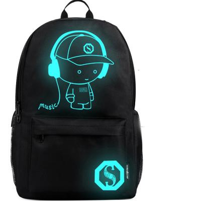 China Outdoor Accessories USB Charging Luminous Climbing Outdoor Sports Camping Hiking Backpack School Bag Pack for sale