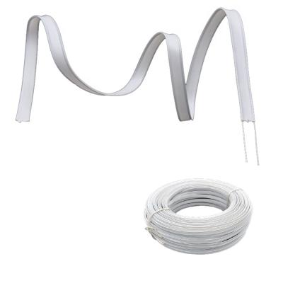 China Plastic+wire Double Core 5mm Nose Wire With Galvanized Iron Nose Plastic Wire Elastic Earloop Wire Nose for sale