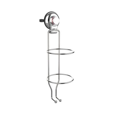 China Chrome Stainless Steel Suction Cup Stocked Wall Mounted Hair Dryer Holder for sale