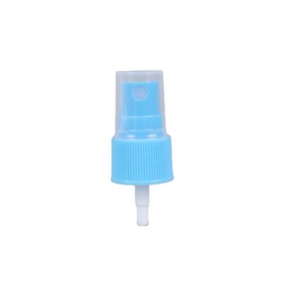 China Non Spill China Custom Fine Blue Mist Sprayer Bottle Spray Cap 20/410 for sale