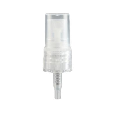 China Non Spill Hot Volume 18/410 0.12ml Good Quality Transparent Mist Spray Pump Atomizer Spray Cap for sale