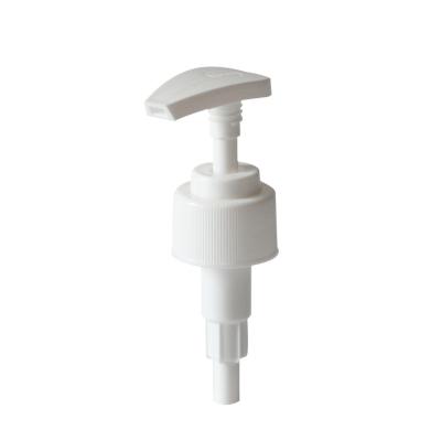 China Non Spill Plastic White Lotion Pump Screw Lock Down Lotion Soap Pump 24410 28/410 for sale