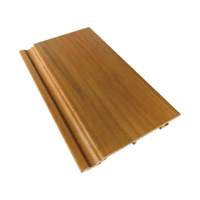 China Low Maintenance Natural Timber Wpc Engineered Wood Grain Exterior Cladding Wall Waterproof Wpc Wall for sale