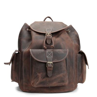 China Multifunctional RFID Men Backpack Travel Waterproof Leather Bag Male Laptop Bag Backpacks for sale