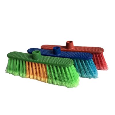 China China Home Manufacturer High Quality Stand Broom Plastic Broom Head Indoor And Outdoor Broom for sale