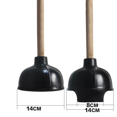 China Wooden Handle Toilet Factory Production PP New High Pressure Plastic Plunger Pump Toilet Sink Plungers Or Plastic for sale