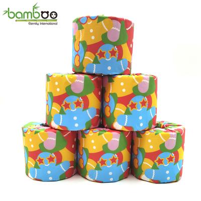 China 3 Sheets Disposable Virgin Wash Room Household Bamboo Pulp 300 Tissue Paper 100% Bamboo Toilet Paper for sale