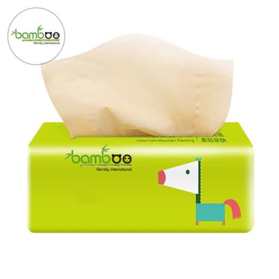 China Office /Washing Room Virgin Pulp Facial Tissue FSC Manufacturer Volume-Pack Hot Selling Bamboo Facial Tissue Paper for sale