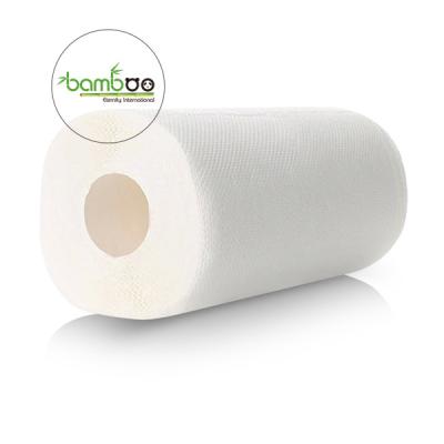 China Eco-friendly Soft Comfortable Wholesale Unbleached Kitchen Paper Towel Roll Kitchen Paper Cloth for sale