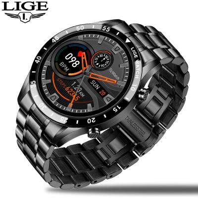 China Automatic Date Wrist Men Watch Full Lige Touch Screen Sports Fitness Message Receiver Call IP67 Waterproof Connect Watch Smartwatch for sale