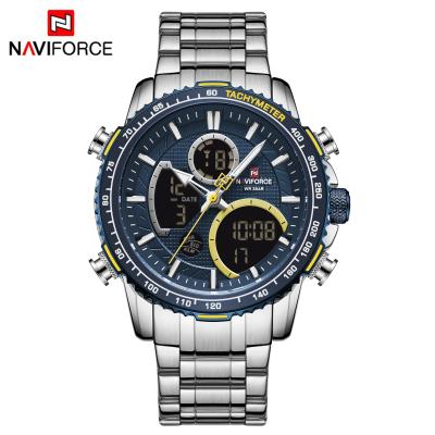 China Automatic Date NAVIFORCE NF9182 Men Watch Relogio Masculino Male Dual Display Sport Quartz Chronograph Date Wristwatch Clock for sale