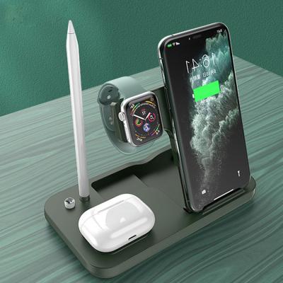 China UniversalÂ   3 in 1 Wireless Charger Clock Led Display 15w Digital Fast Alarm Clock Charging Wireless Charger for sale