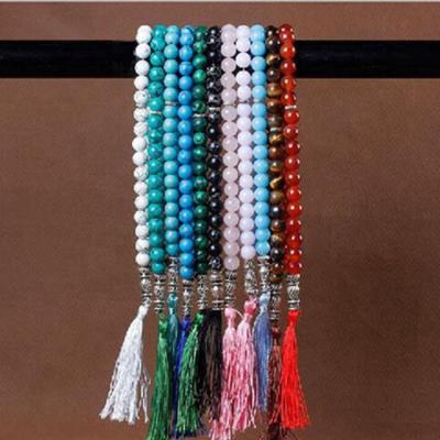 China Hot Selling Dongguan Religious Muslim Jewelry Beads Natural Stone Religious Bracelets Tasbih for sale