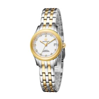 China Fashion Stainless Steel High-end Waterproof Automatic Skeleton Automatic Women's Mechanical Mirror Sapphire Date Watch for sale