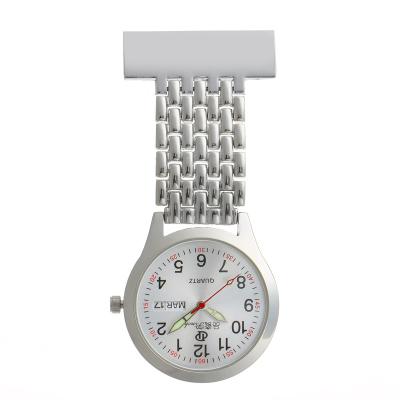 China Waterproof Stainless Steel Pocket Nurse Watch High Grade Dial Calendar Week Week Luminous Display Customized Nurses Watch for sale