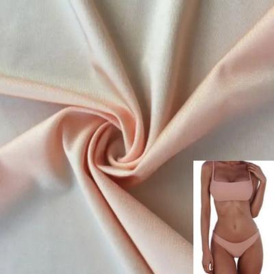 China Wholesale Viable Micro Shiny Nylon Fabric Spandex 82 18 Factory Shantou Soft Hand Feel Nylon Fabric For Panties for sale