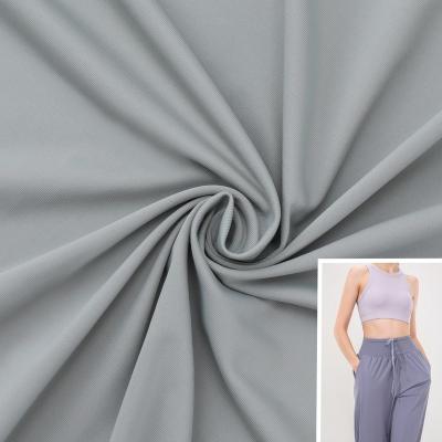 China Stretch 90% Polyester 10% Spandex Singlet Knitted Fabric Underwear Yoga Wear Fabric for sale