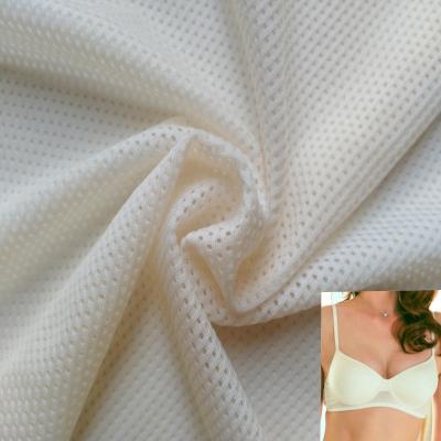 China Stain Resistant Warp Knitted Spandex Nylon Mesh Fabric For Young Girl Underwear Bra Fabric 73 27 for sale