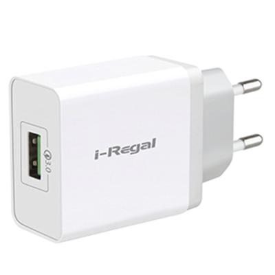 China Wholesale Usb Wall Plug 18W 1Port MP3/MP4 Player Iregal EU QC3.0 Quick Charger for sale