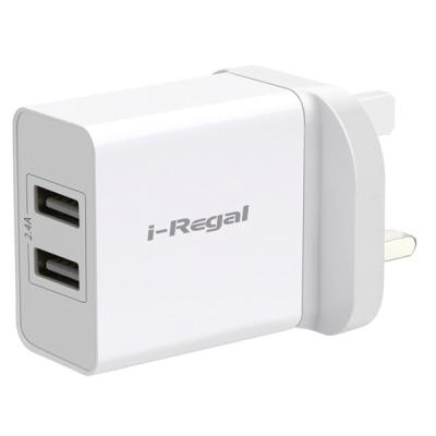 China Mobile Phone Approved High Quality International Travel UK Plug Mobile Phone Dual Port Charger for sale