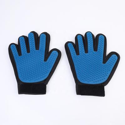 China Viable Horse Deshedding Brush Tool as Pet Hair Remover Glove and Cat Dog Pet Grooming Glove for sale