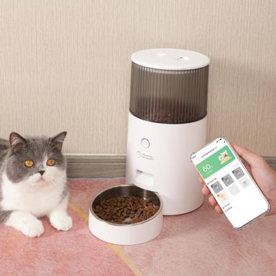 중국 Pet Wifi APP Automatic Pet Food Dispenser Smart Automatic Lack Warning Cat Bowl Automatic Food Feeder 판매용