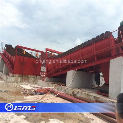 China Sand And Ore Washing 150-350 Ton/Hour Medium Size Double Screw Sand Washing Machine , River Sand Washer for sale