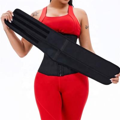 China 2022 Best Quality 25 Antibacterial Steel Bone Latex Waist Cincher Reinforced Double Belt Slimming Sauna Belly Trainer For Women for sale