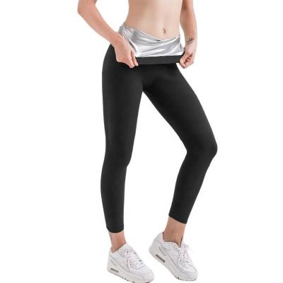 China 2022 New Arrived High Waist Fitness Wear Pants Sport Sweating Women Slimming Shaping Sauna Pants Gaiters for sale