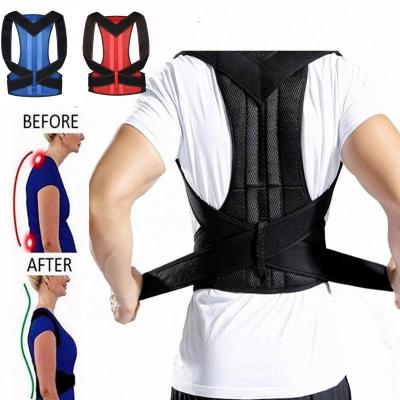 China Back Support Belts New For Pain Relief Back and Shoulder Brace Support Trainer with Medical Adjustable Clavicle Belt Straightener Posture Corrector for sale