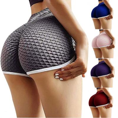 China Breathable Newcomer Custom Women Butt Yoga Pants Workout Lifting Short Leggings High Waisted Booty Shorts Crac! crack! for sale