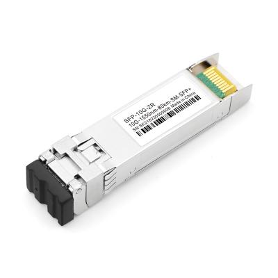 China FTTX 10G SFP ZR 80km 1550nm LC Connector Transceiver Module OEM Manufacturer 10G SFP BIDI Optical Module for sale