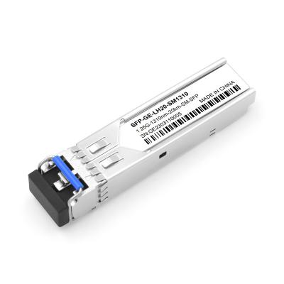 China FTTX SFP 1.25G 20km 1310nm LC Connector Transceiver Module OEM Duplex SFP Module for sale