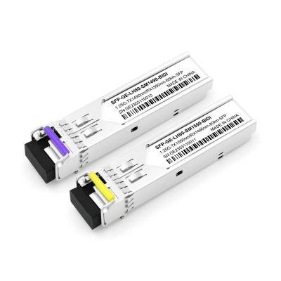 China FTTX SFP 1.25G 80km 1490/1550nm LC Connector Transceiver Module OEM Manufacturer BIDI SFP Optical Module for sale