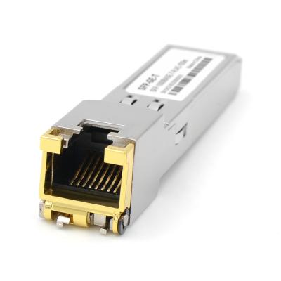 China FTTX SFP-1000BaseT Gbic Compatible Fiber Optic Transceiver RJ45 Copper SFP Module 100m for sale