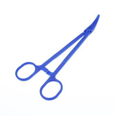 China Clinic Hospital Various Colors Disposable Plastic Medical Forceps Tweezers for sale