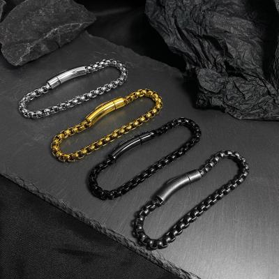 China New Stainless Steel Hiphop Keel Chain Bracelet Hip Hop Titanium Steel Bracelet For Man for sale