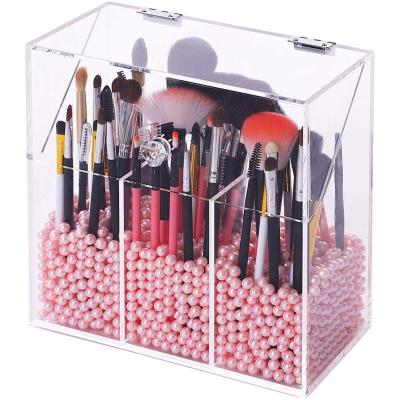 China Custom multi functional transparent acrylic plexi iron fashion glass storage box storage box for sale