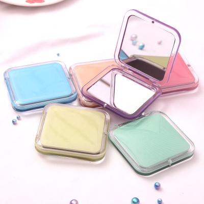 China Customized Double Folding Mirror Mini Size Mirror Cosmetic Square Makeup Mirror High Quality For Travel for sale